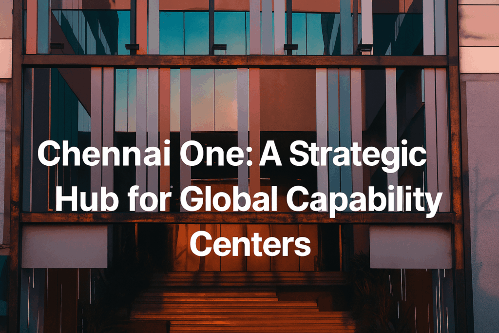 Chennai One business park exterior view as a strategic hub for Global Capability Centers in Chennai