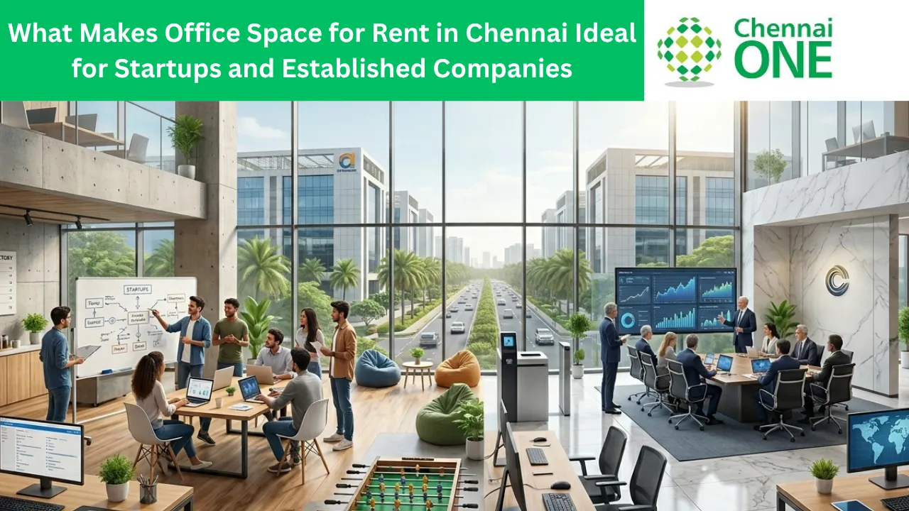 Modern office space for rent in Chennai city